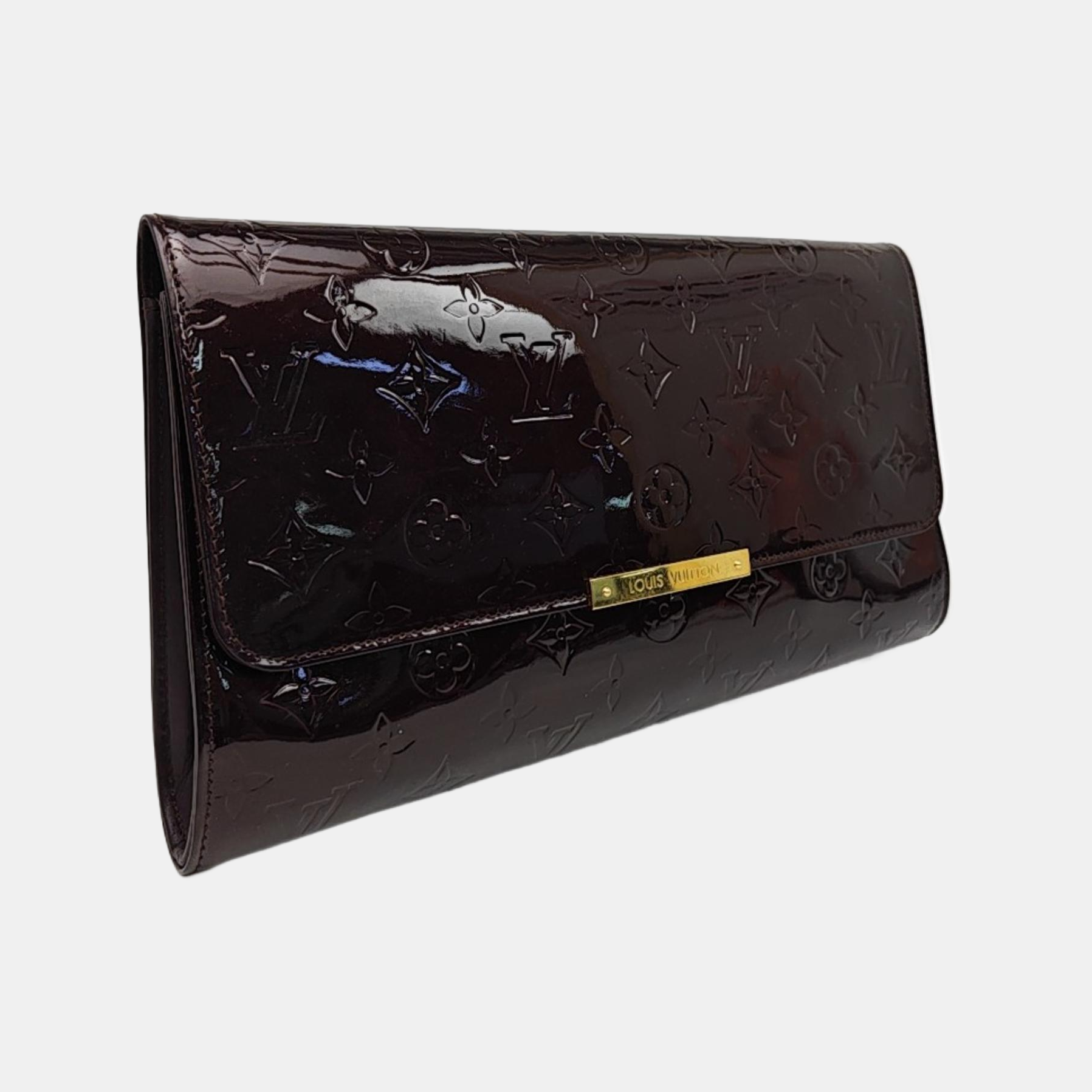 Patent Leather Clutch Red