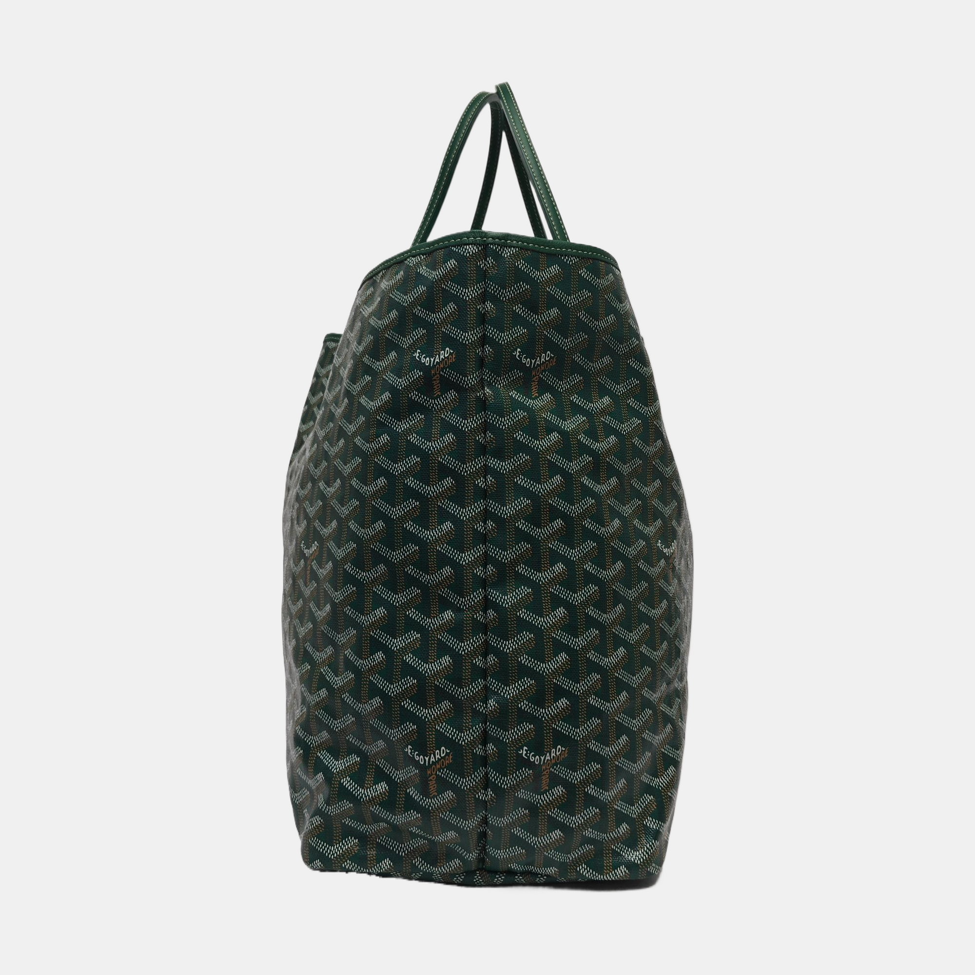 Authenticated pre-owned  Saint Louis GM Coated Canvas Green - Tote Bag at Looply
