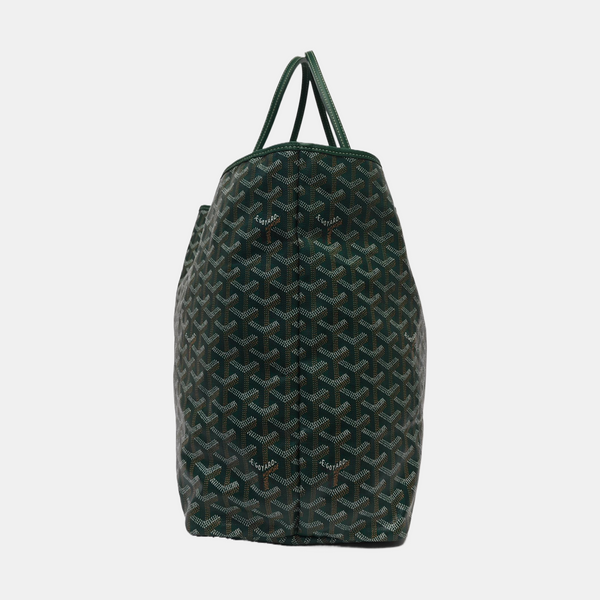 Authenticated pre-owned  Saint Louis GM Coated Canvas Green - Tote Bag at Looply