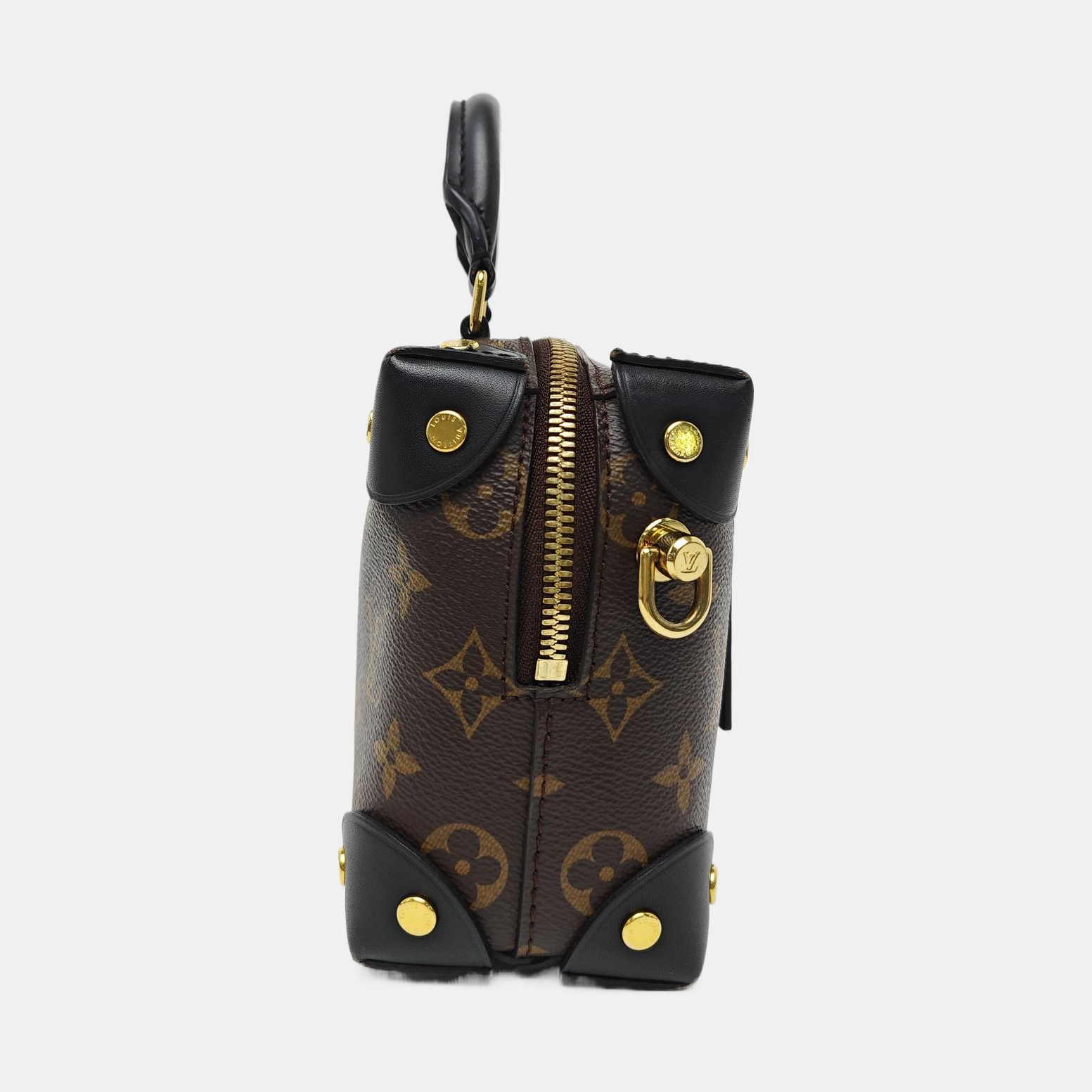 PETITE MALLE Monogram Coated Canvas Brown