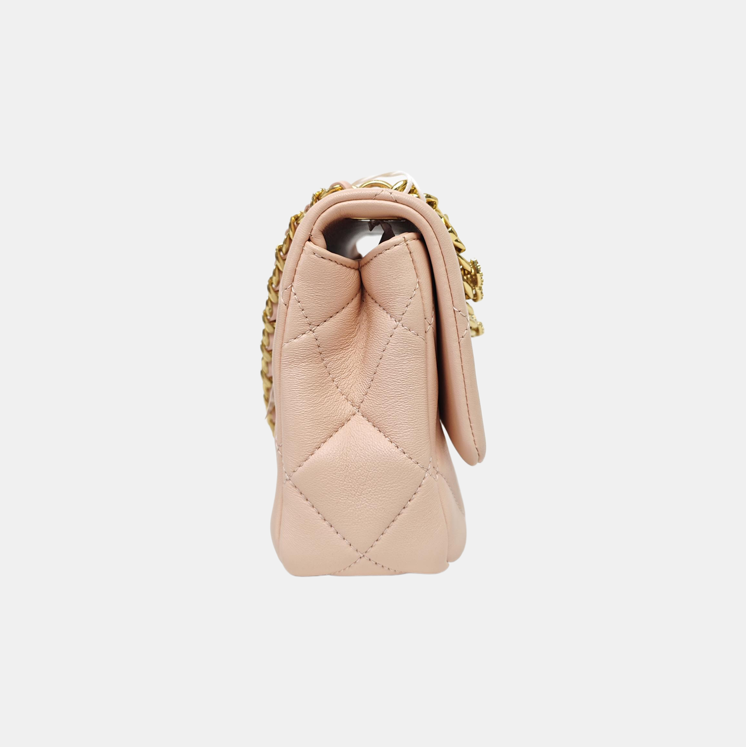 Quilted Lambskin Shoulder Bag Pink