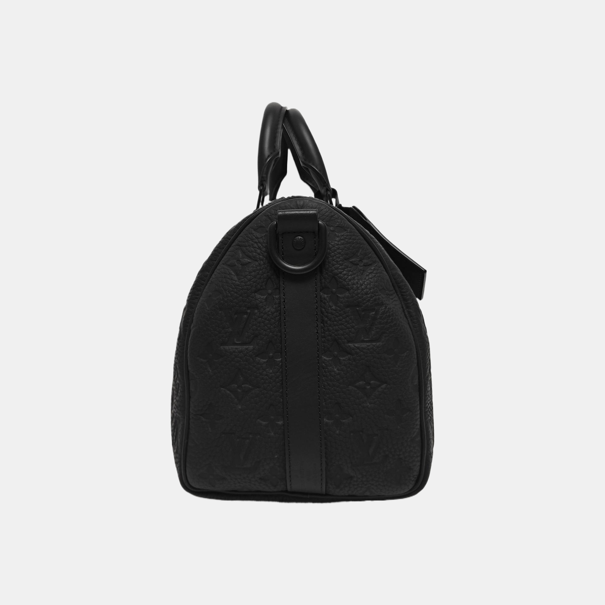KEEPALL 35 Monogram Calfskin Black