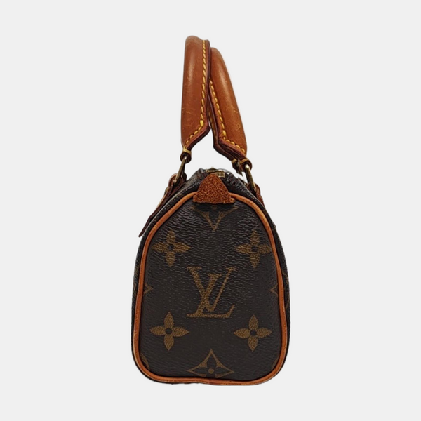 SPEEDY Nano Monogram Coated Canvas Brown