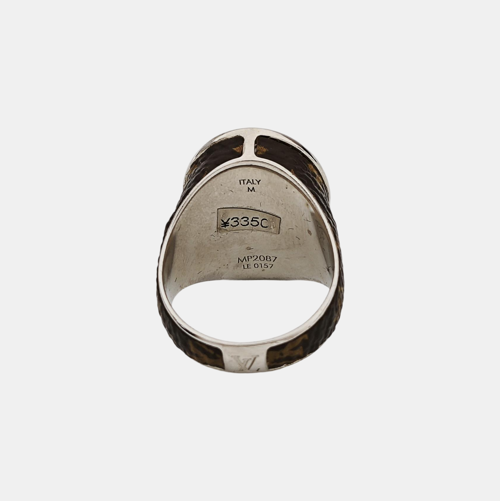 Metal Brown Ring EU 61