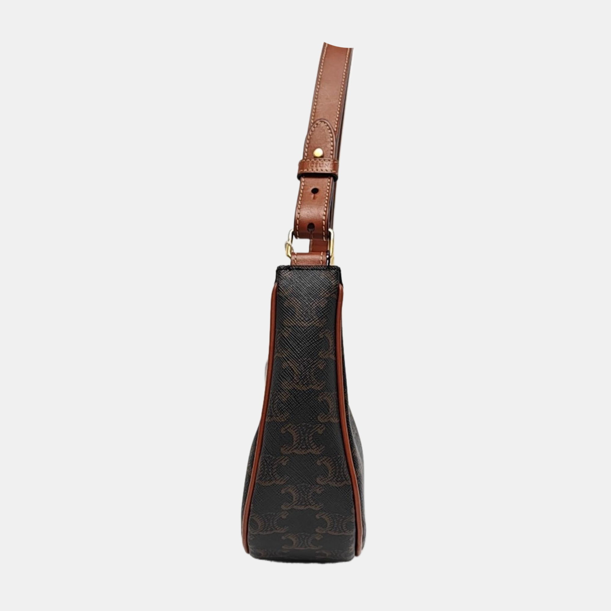 Authenticated pre-owned  AVA Coated Canvas Brown - Top Handle Bag at Looply