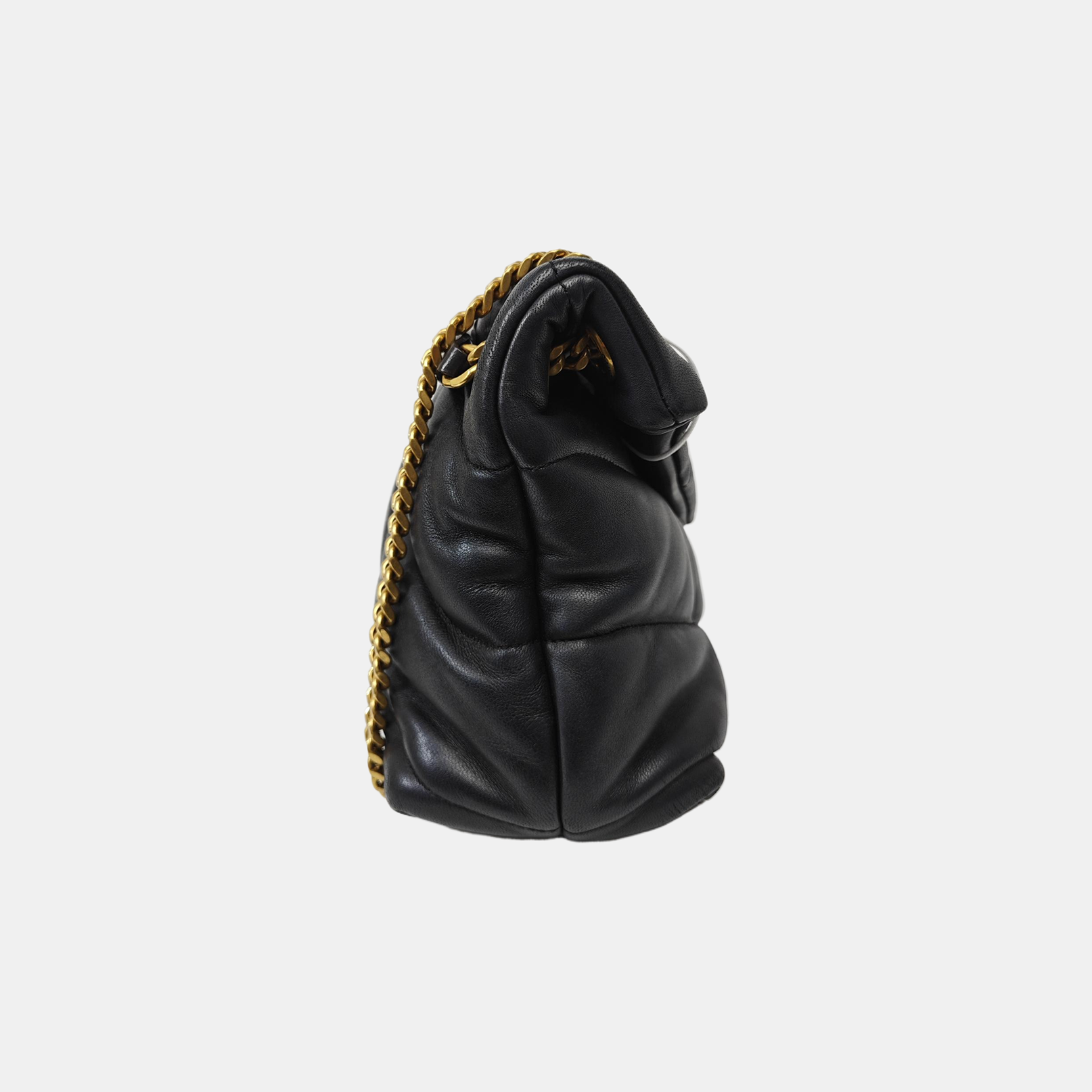 PUFFER Small Quilted Lambskin Black