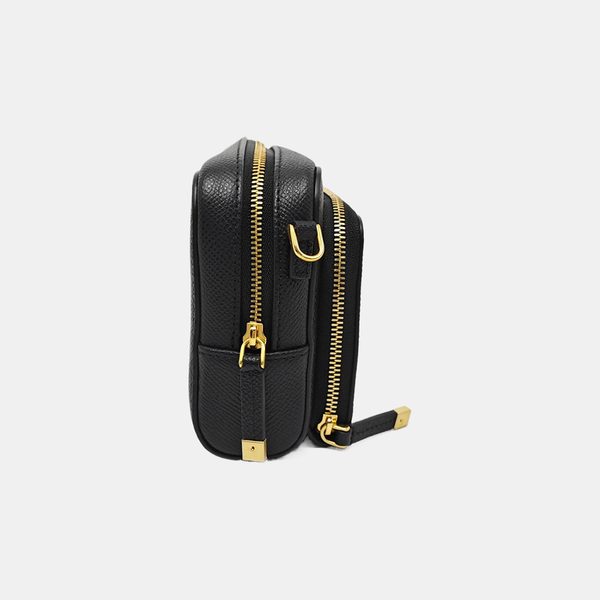 Calfskin Shoulder Bag Black