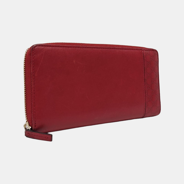 Monogram Calfskin Wallet Red