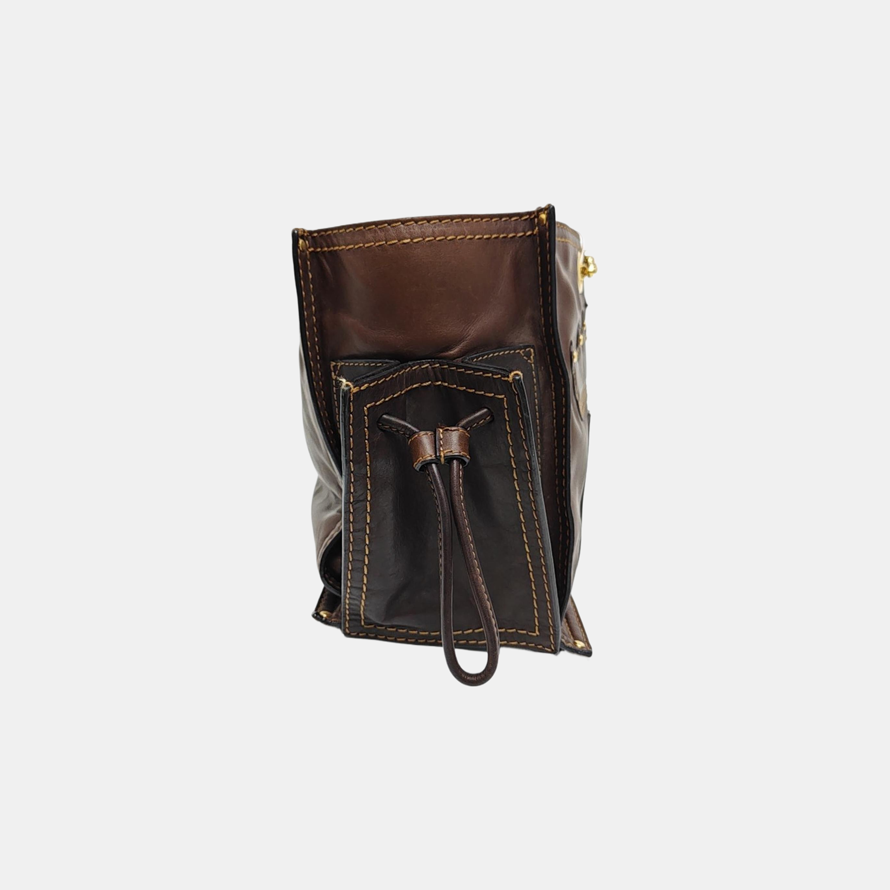 Calfskin Tote Bag Brown