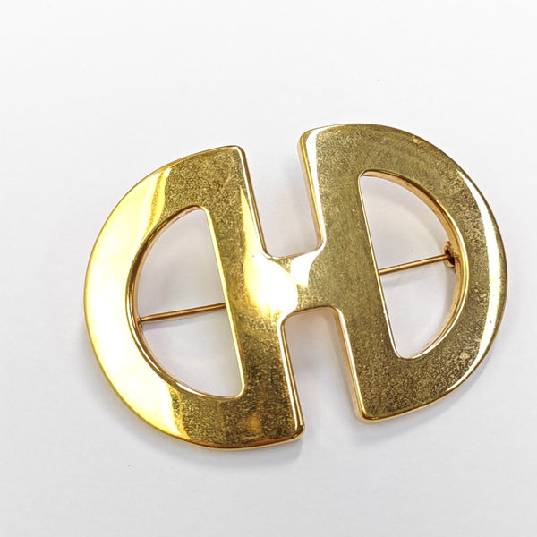 Metal Gold Brooch