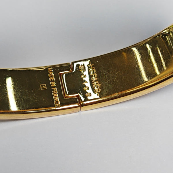 Clic H Metal Gold Bangle