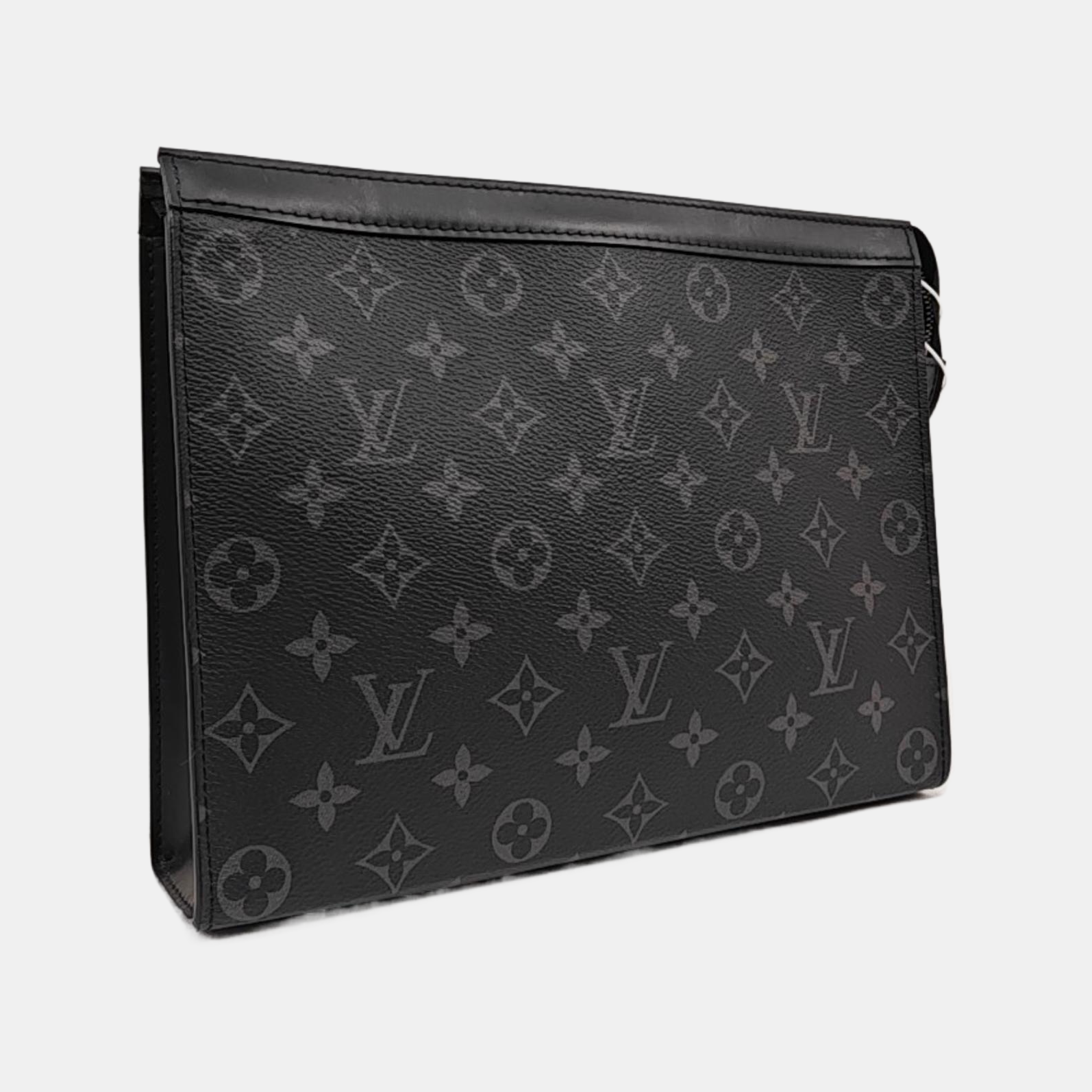 Pochette Voyag MM Monogram Coated Canvas Black