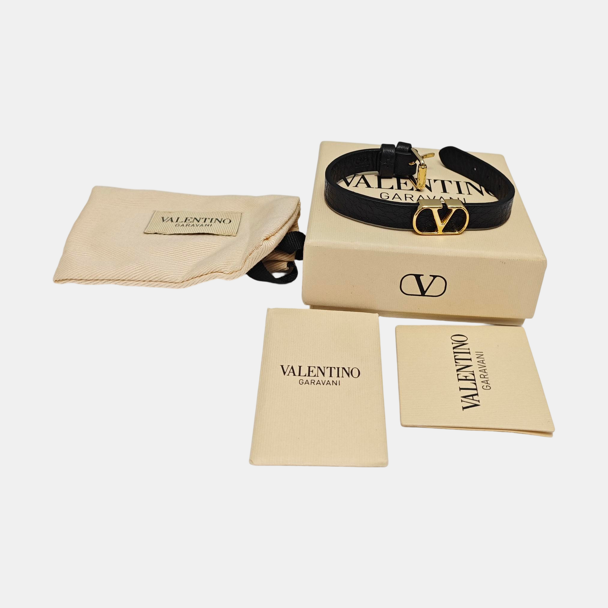 Leather Black Bangle