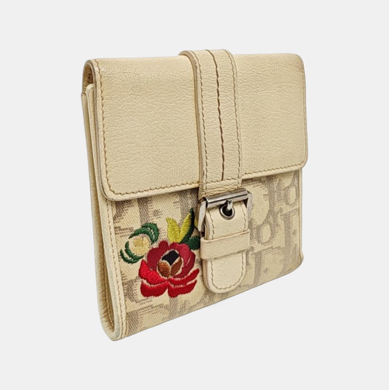 Oblique Canvas Wallet Beige