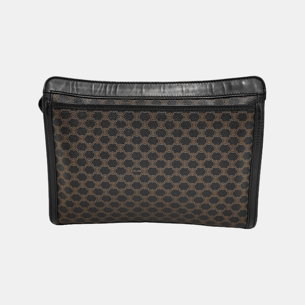 MACADAM CLUTCHES Coated Canvas Black
