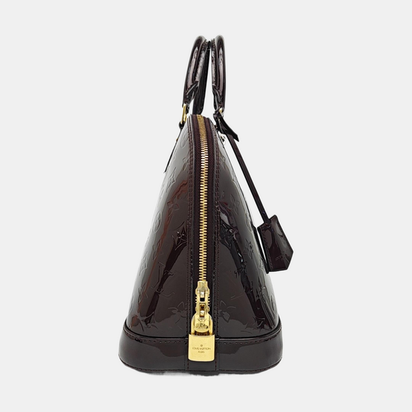 ALMA PM Monogram Patent Leather Brown