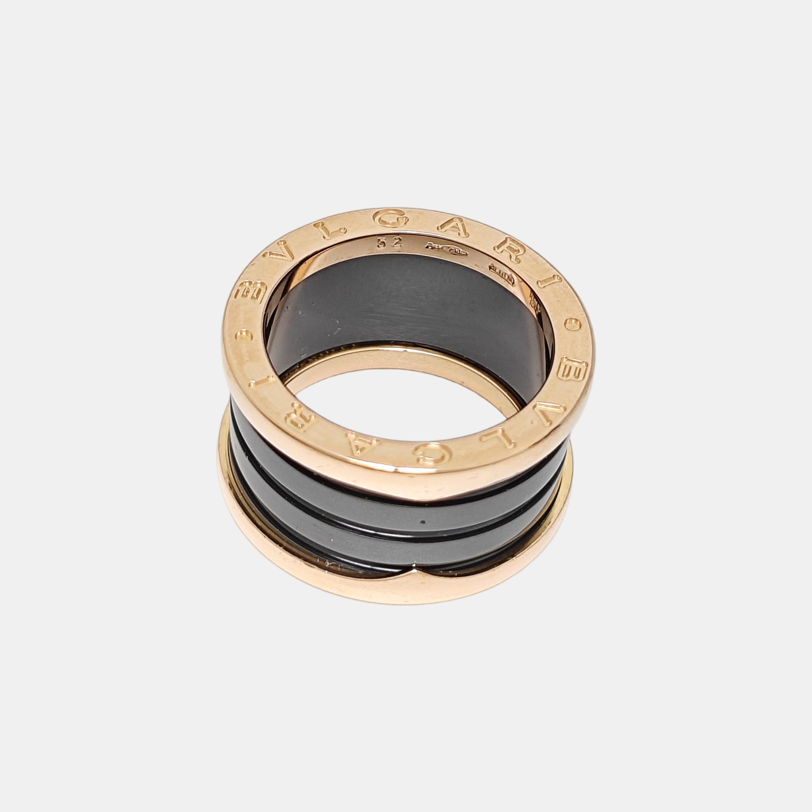 B.ZERO1 18k Rose Gold Ring EU 52