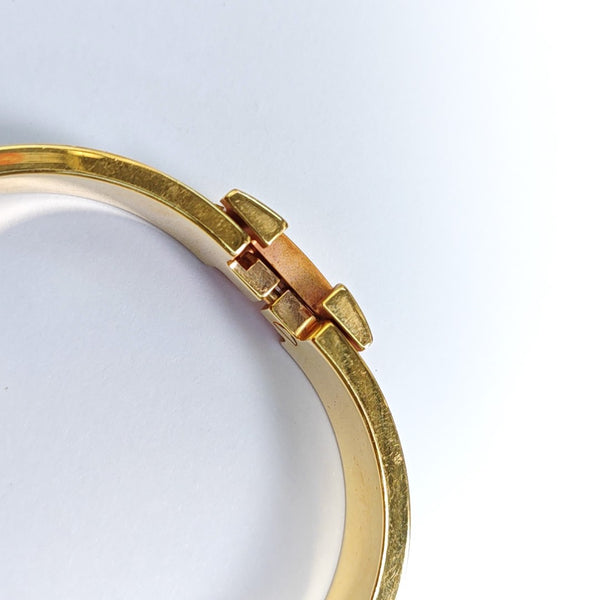 Clic H Metal Gold Bangle