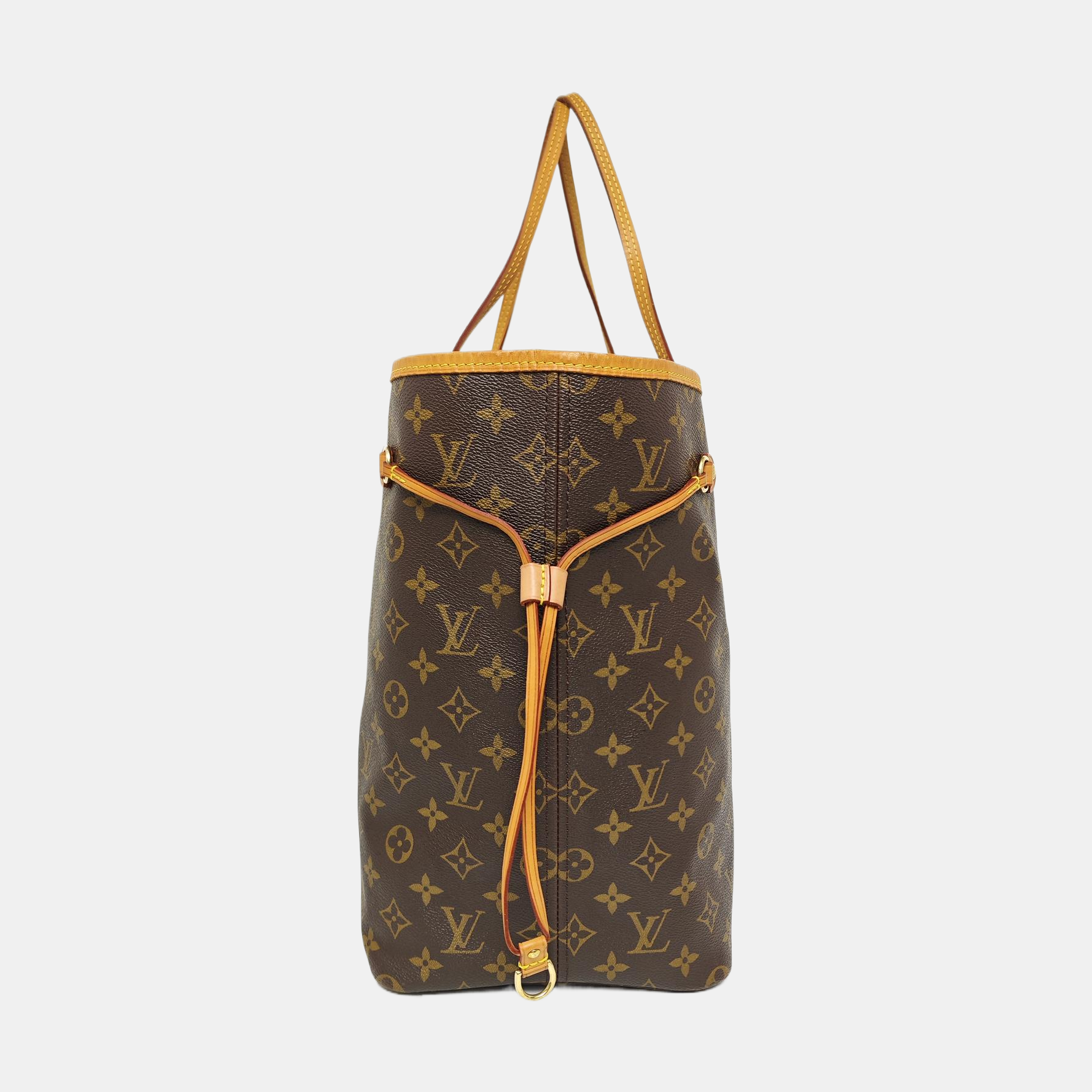 NEVERFULL GM Monogram Coated Canvas Brown