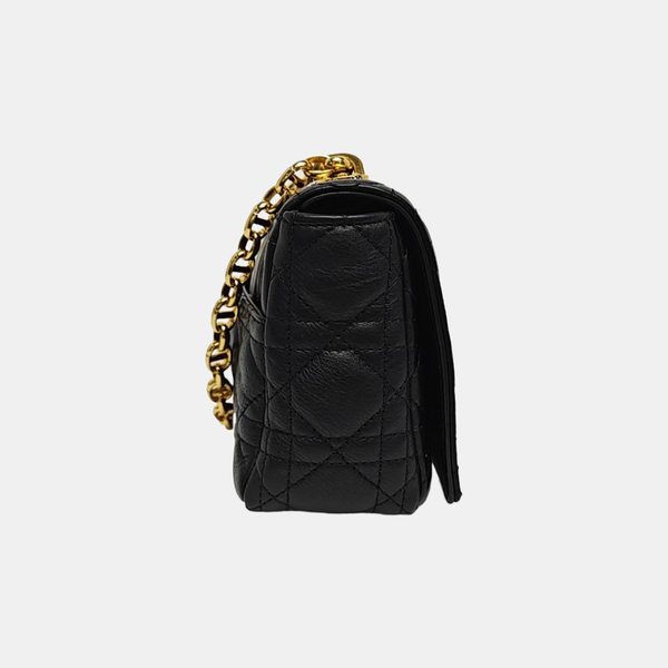 Dior Caro Small Cannage Calfskin Black