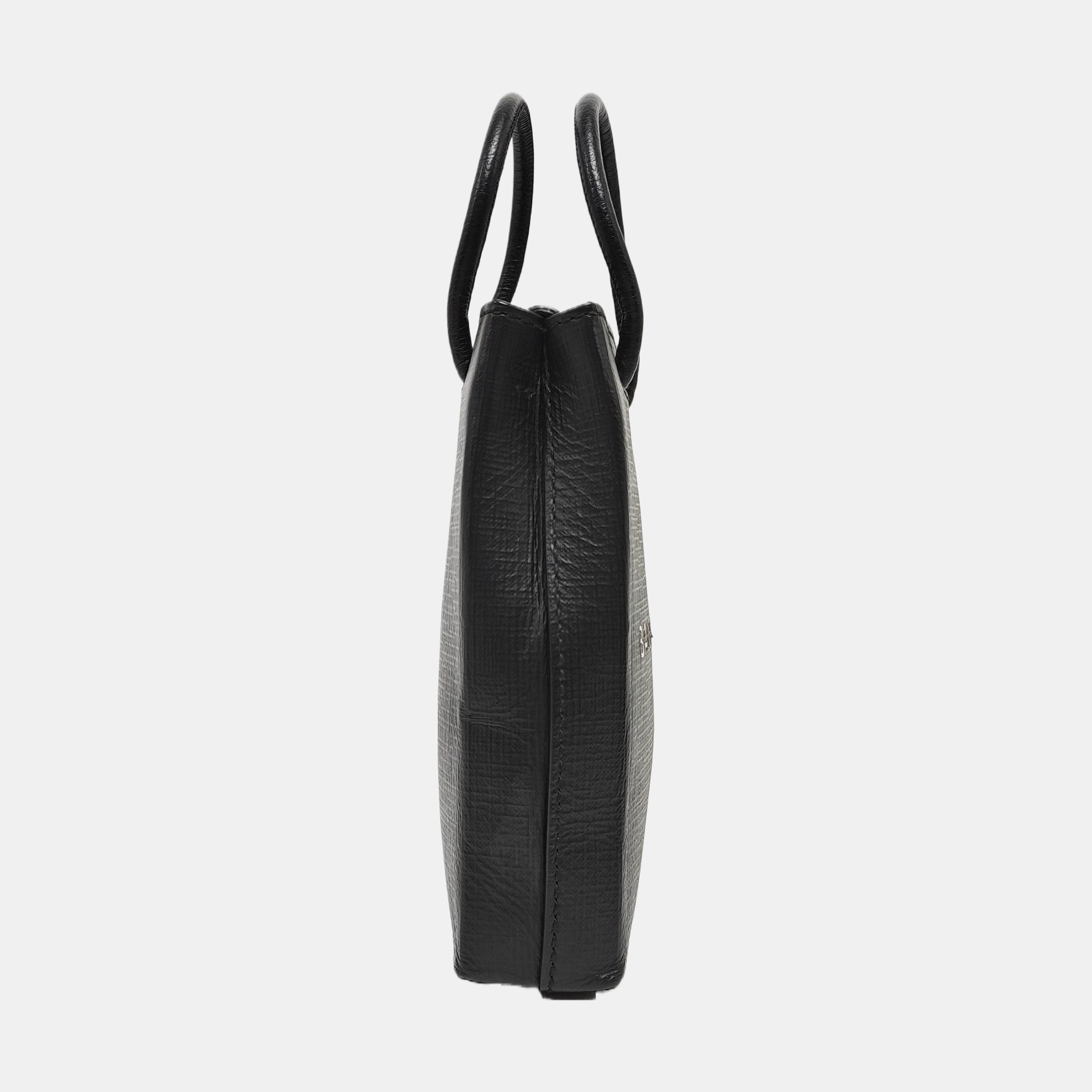 Shopping Bag Calfskin Black
