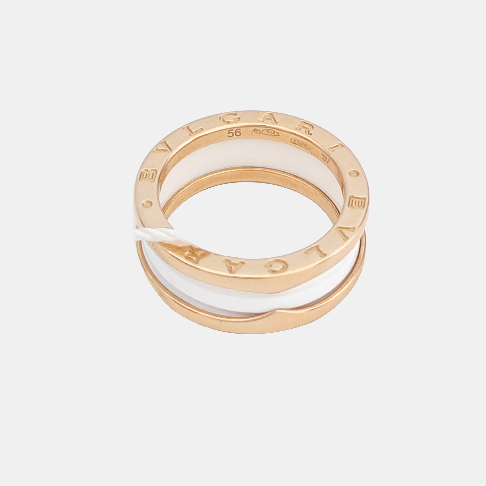 B.ZERO1 18k Rose Gold Ring EU 56