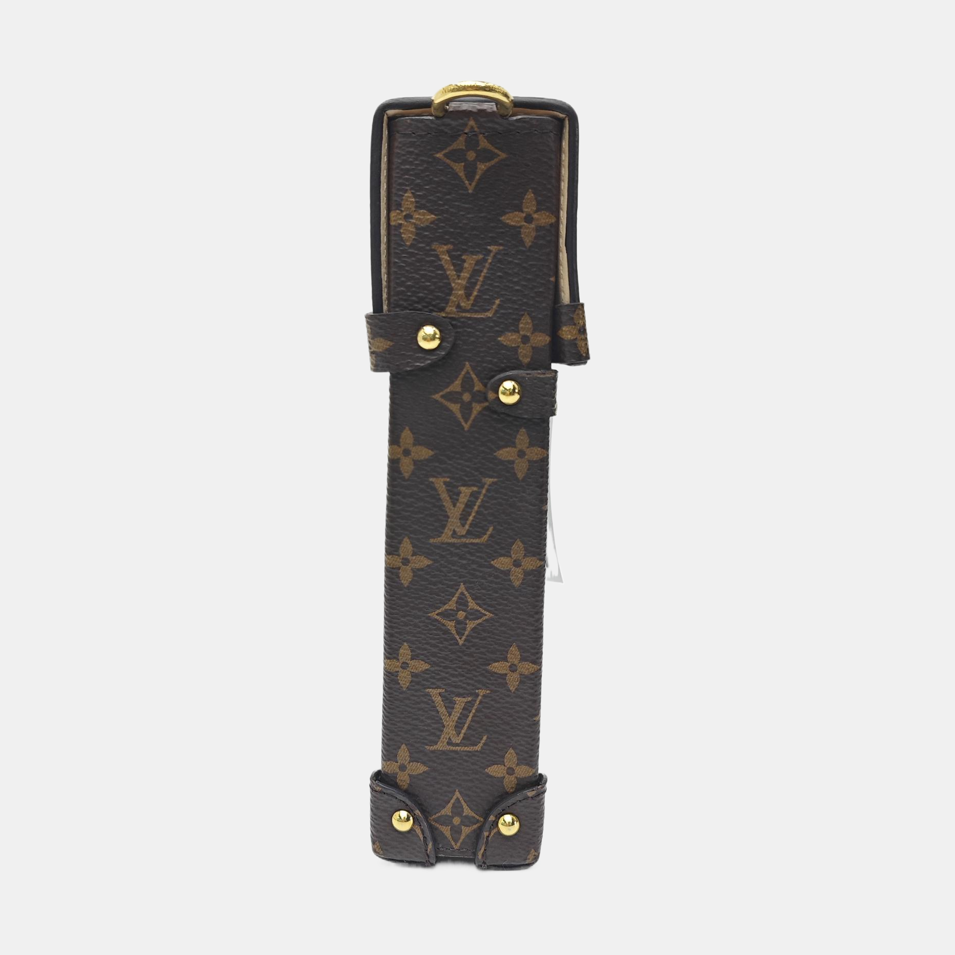 TRUNK Monogram Coated Canvas Brown