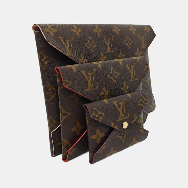 KIRIGAMI Monogram Coated Canvas Brown