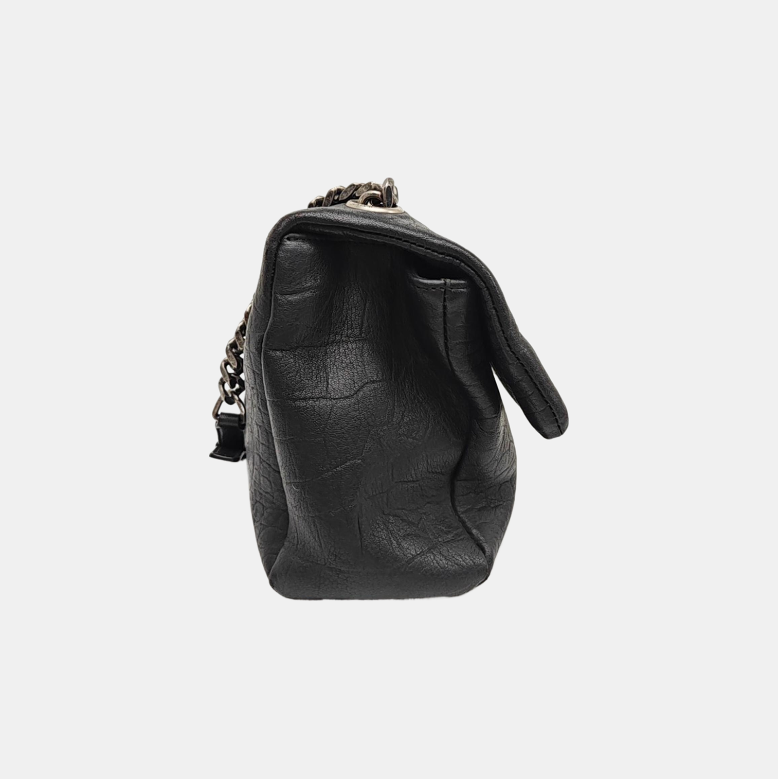 Calfskin Shoulder Bag Black