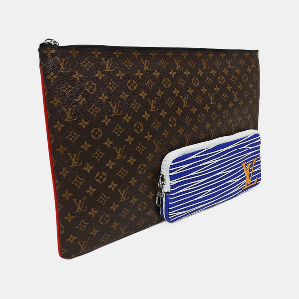 MULTIPOCKET Monogram Coated Canvas Brown