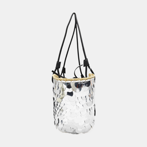 Anagram Basket Small Sequins Silver