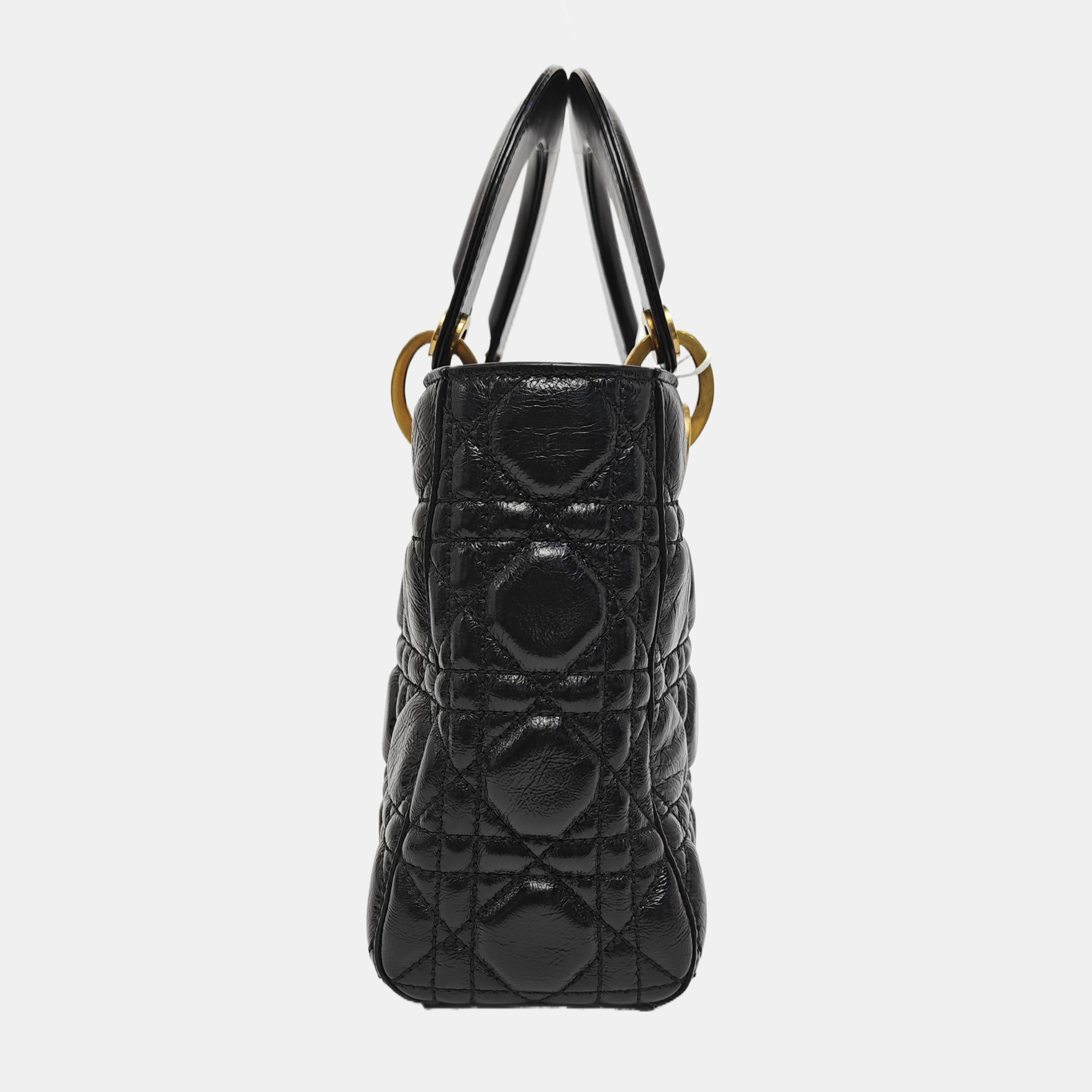 Lady Dior Small Cannage Lambskin Black