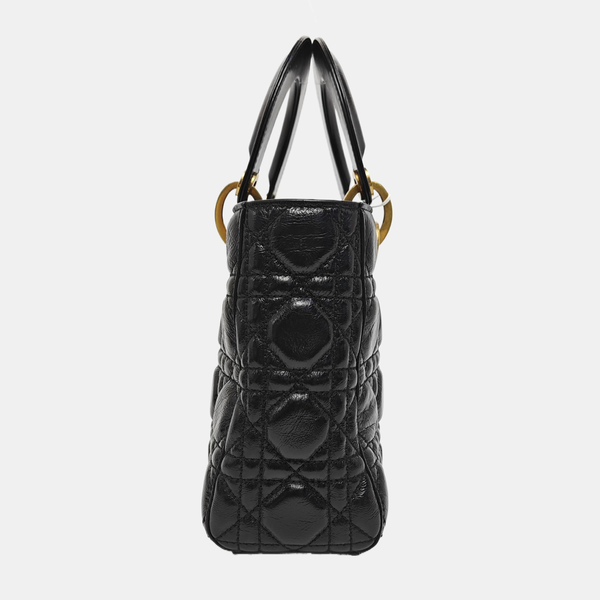 Lady Dior Small Cannage Lambskin Black