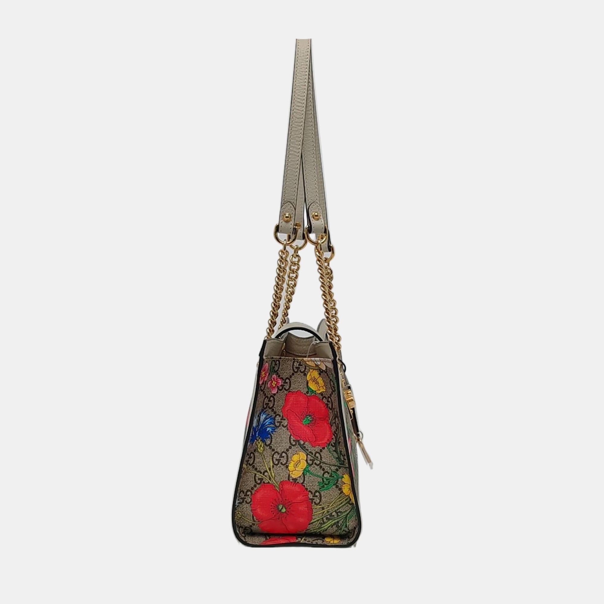 Authenticated pre-owned  Padlock Small Monogram Coated Canvas Beige - Tote Bag at Looply