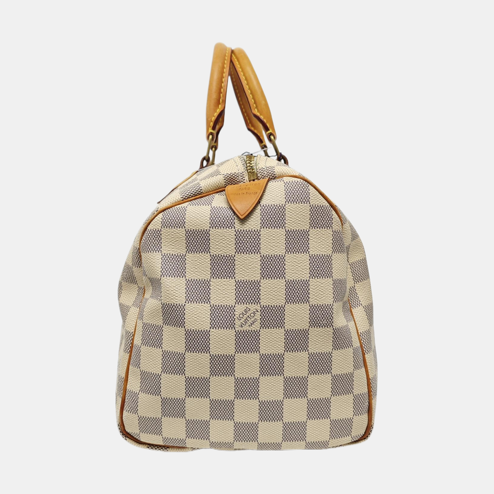 SPEEDY 30 Damier Azur Coated Canvas White