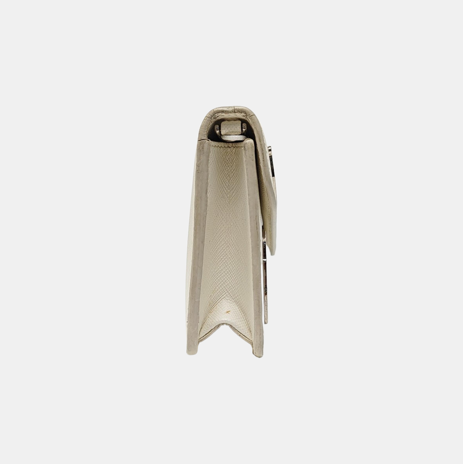 Saffiano Calfskin Shoulder Bag White
