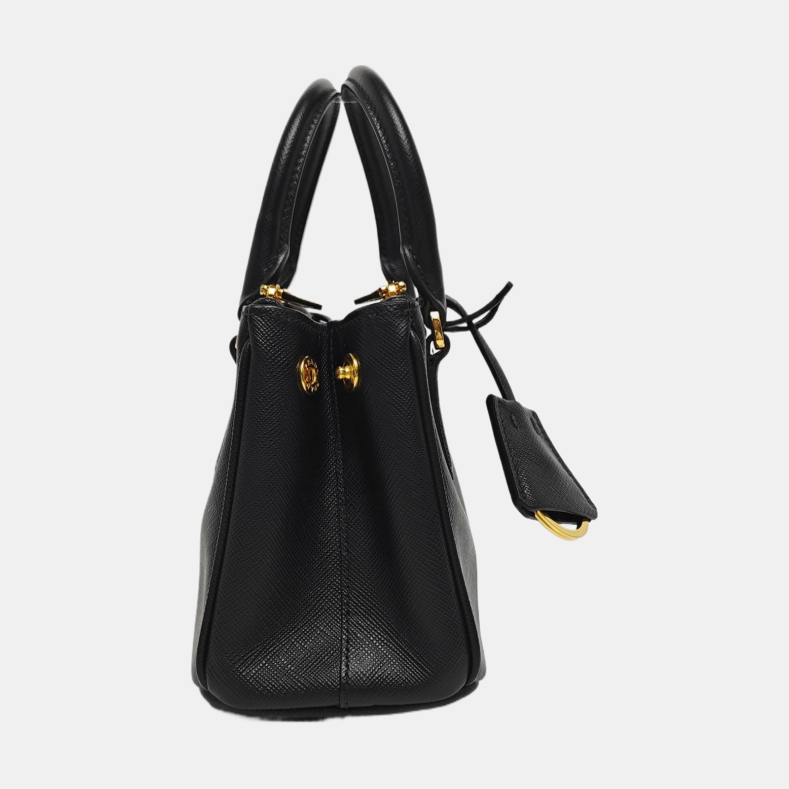 Galleria Super Mini Saffiano Calfskin Black