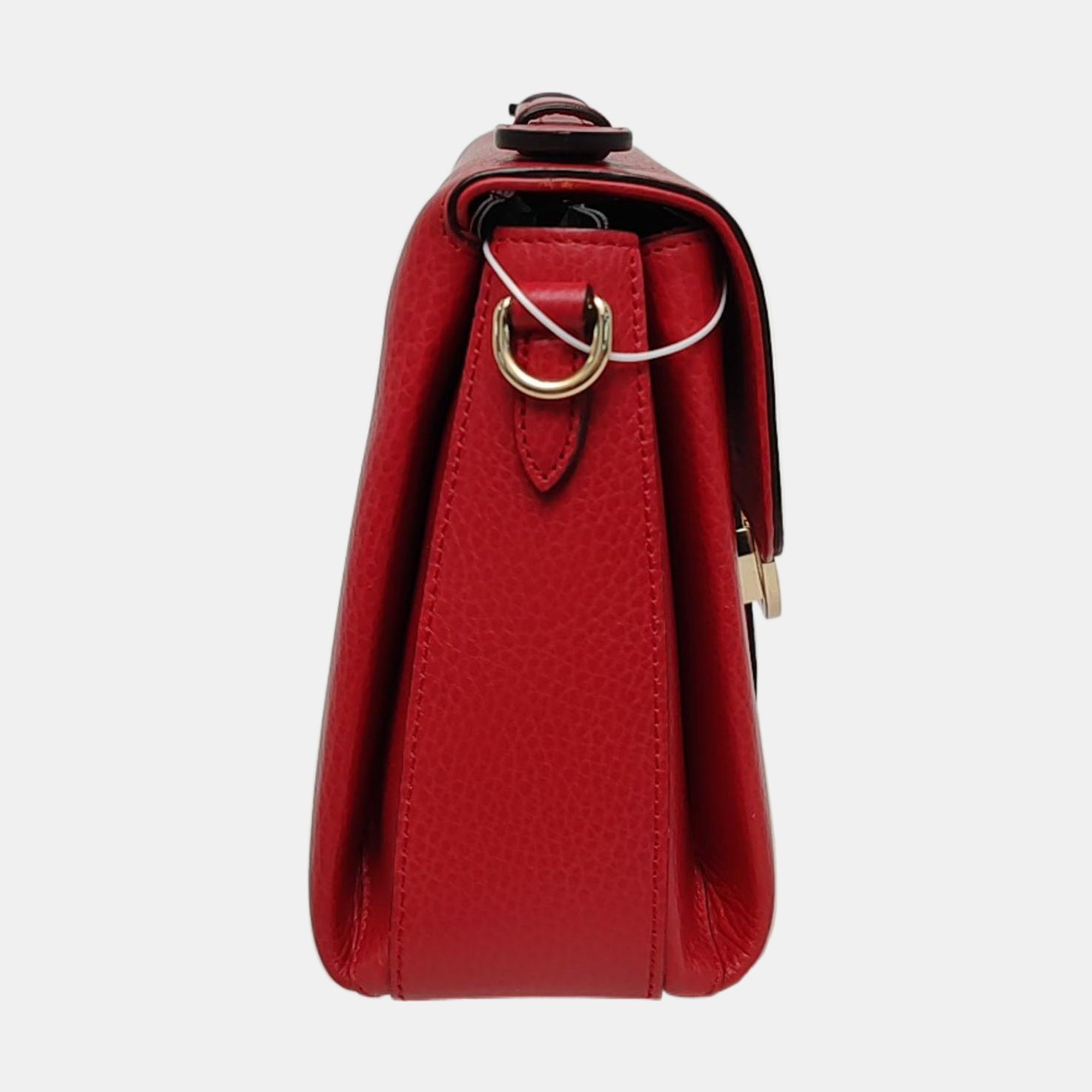 Interlocking G Large Calfskin Red