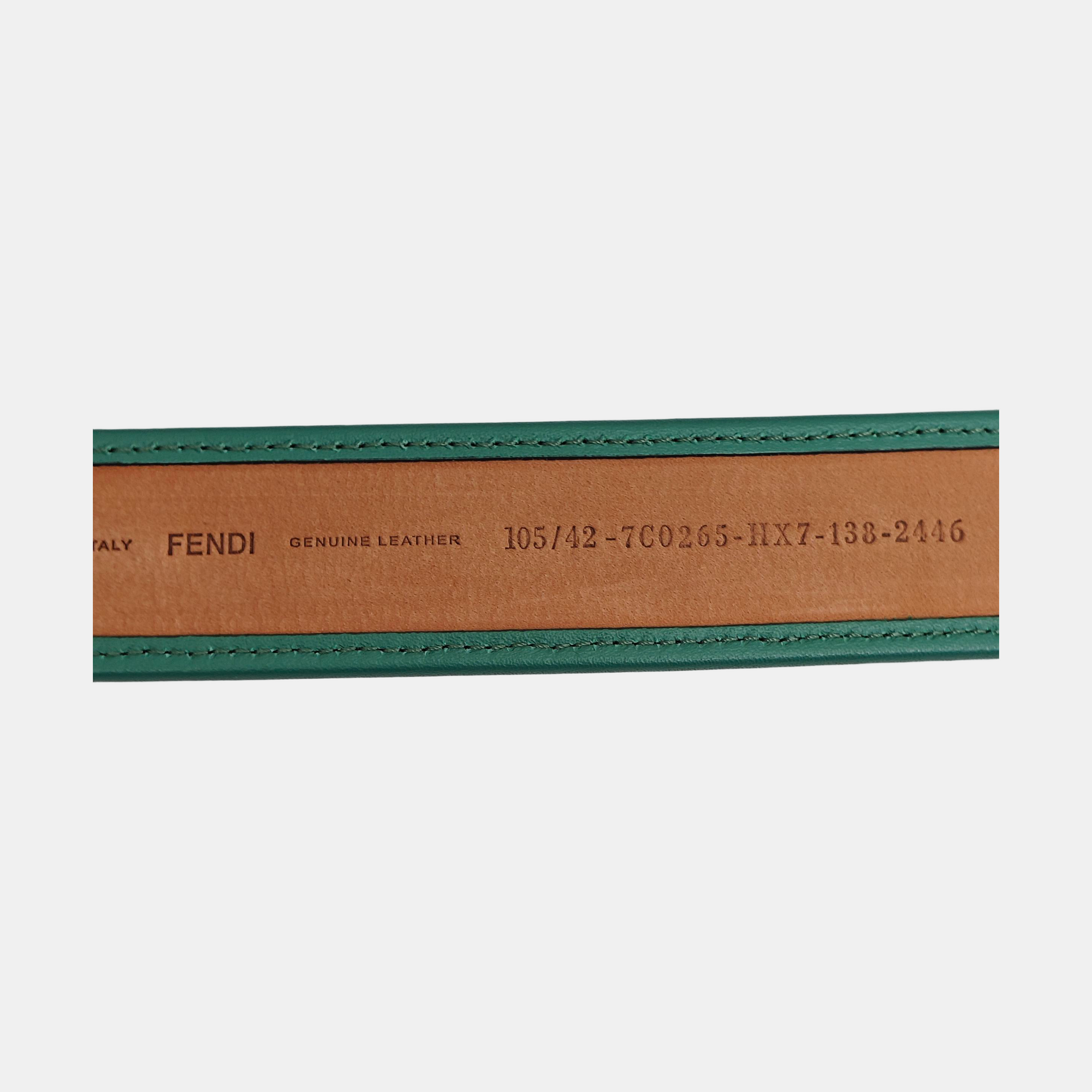 Leather Belt Green