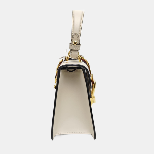 Sylvie Mini Calfskin White