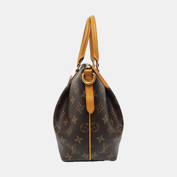 TURENNE Monogram Coated Canvas Brown