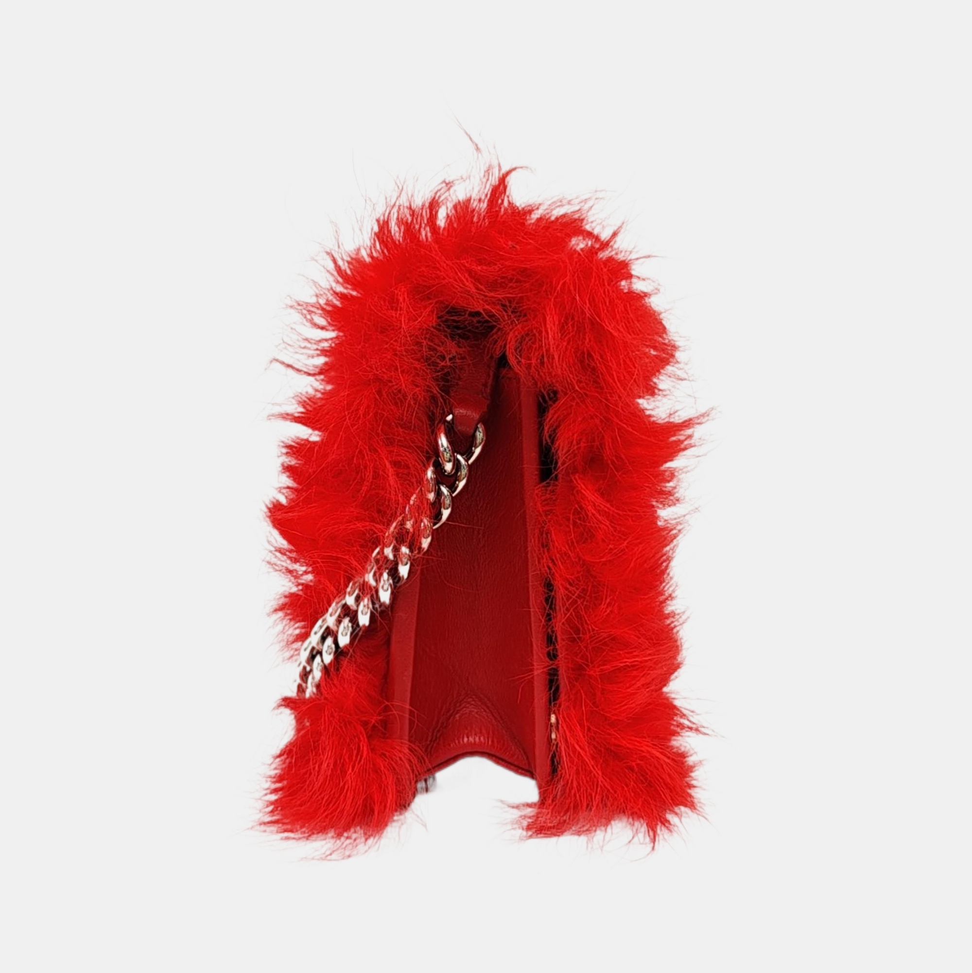 Fabric Shoulder Bag Red