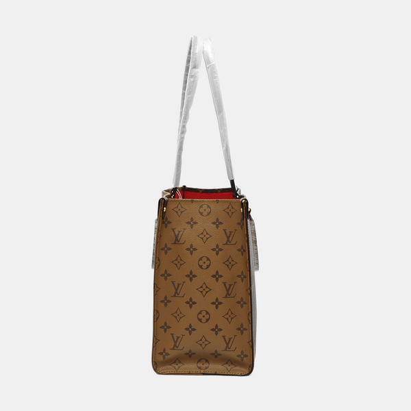 ONTHEGO MM Monogram Coated Canvas Brown