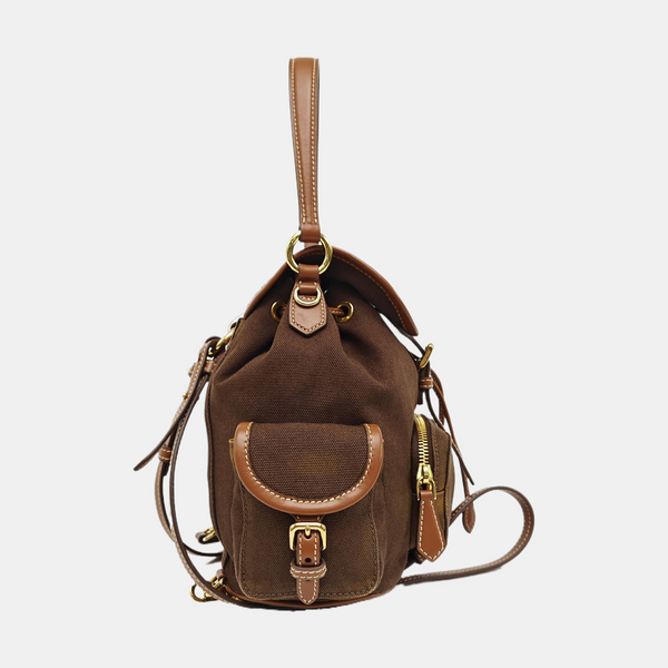 Fabric Backpack Brown