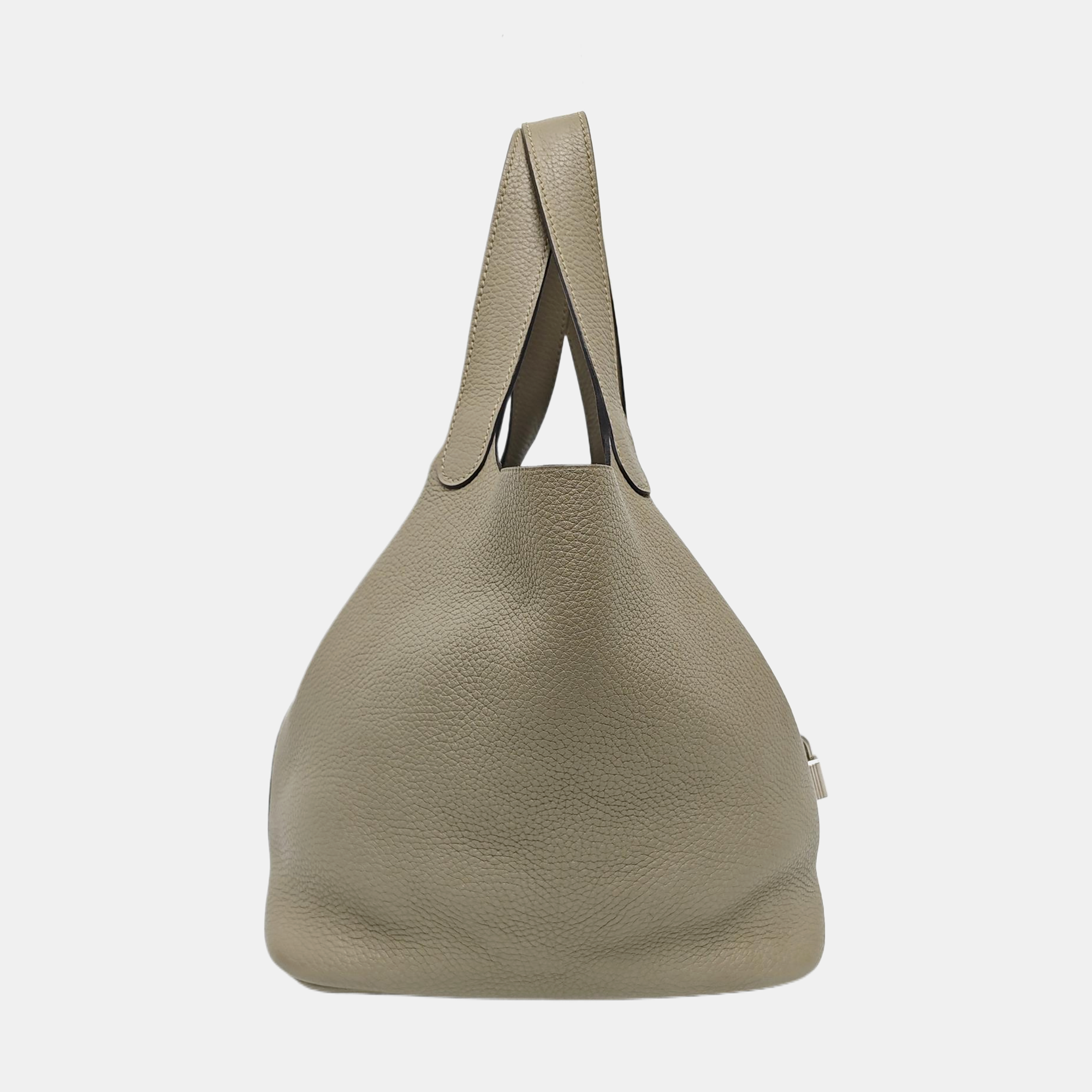 Authenticated pre-owned  Picotin Lock 22 Clemence Green - Bucket Bag at Looply