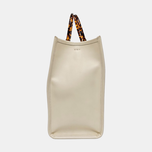 Sunshine Medium Calfskin White