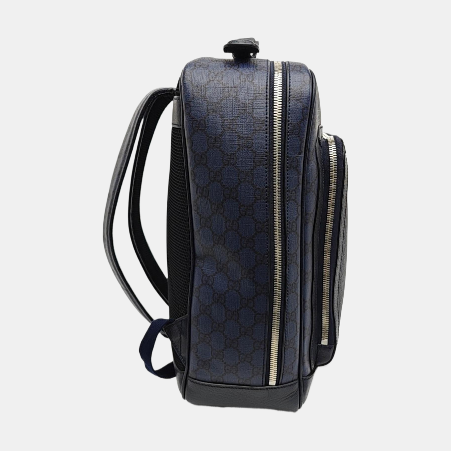 Ophidia Medium Monogram Coated Canvas Blue