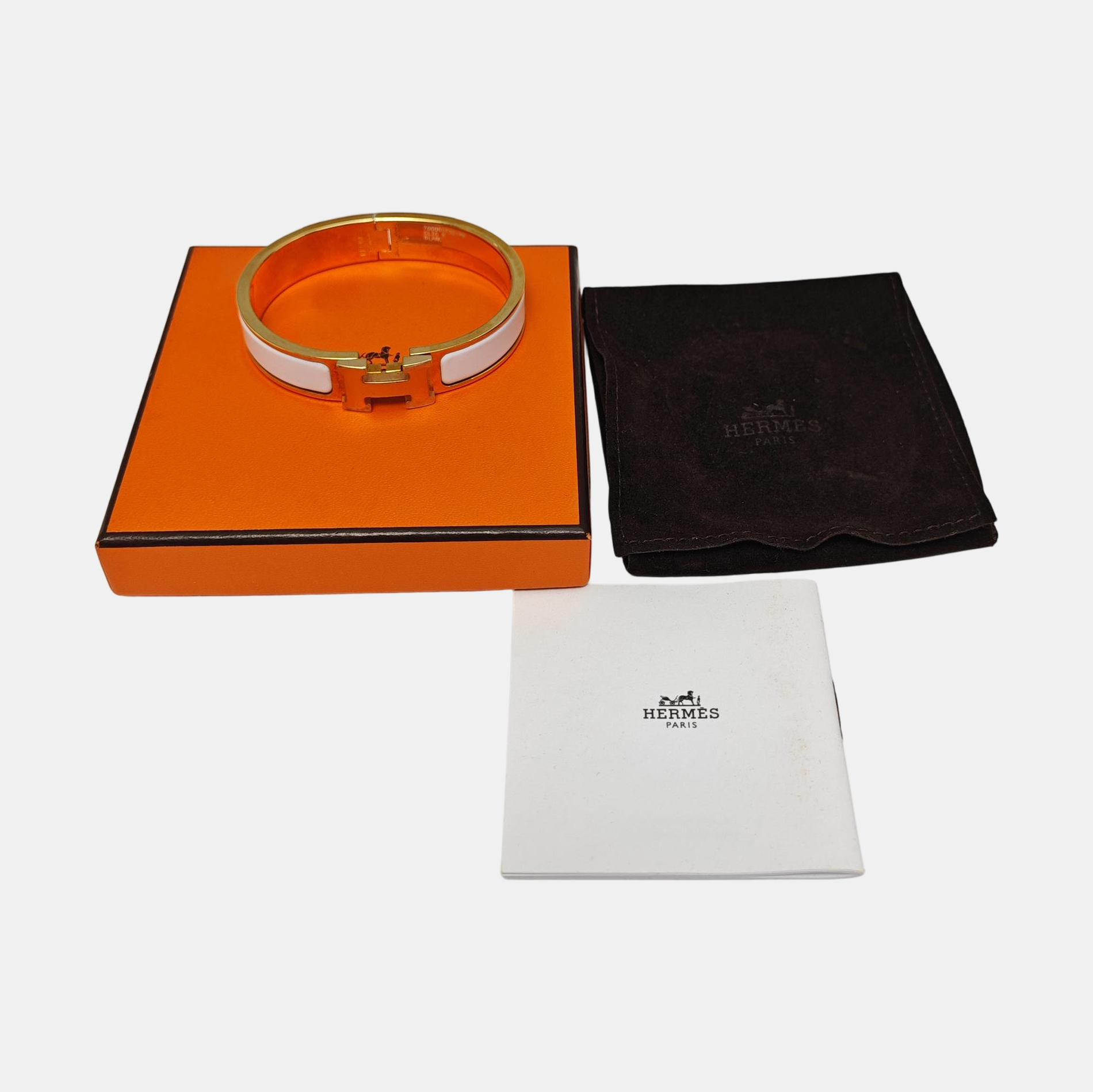 Clic H Metal Gold Bangle