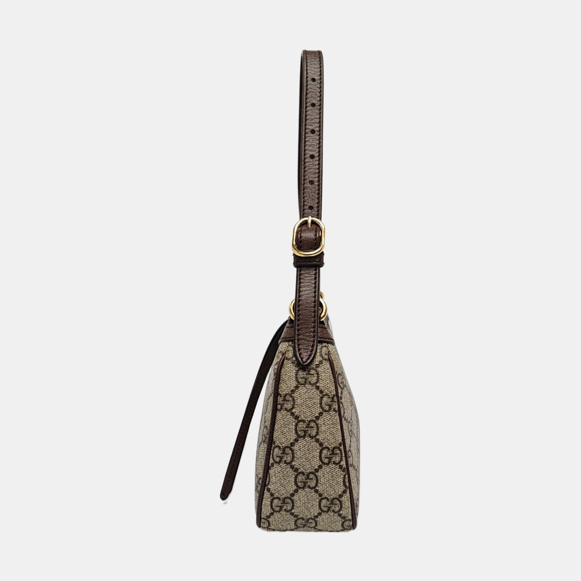 Ophidia Small Monogram Coated Canvas Brown
