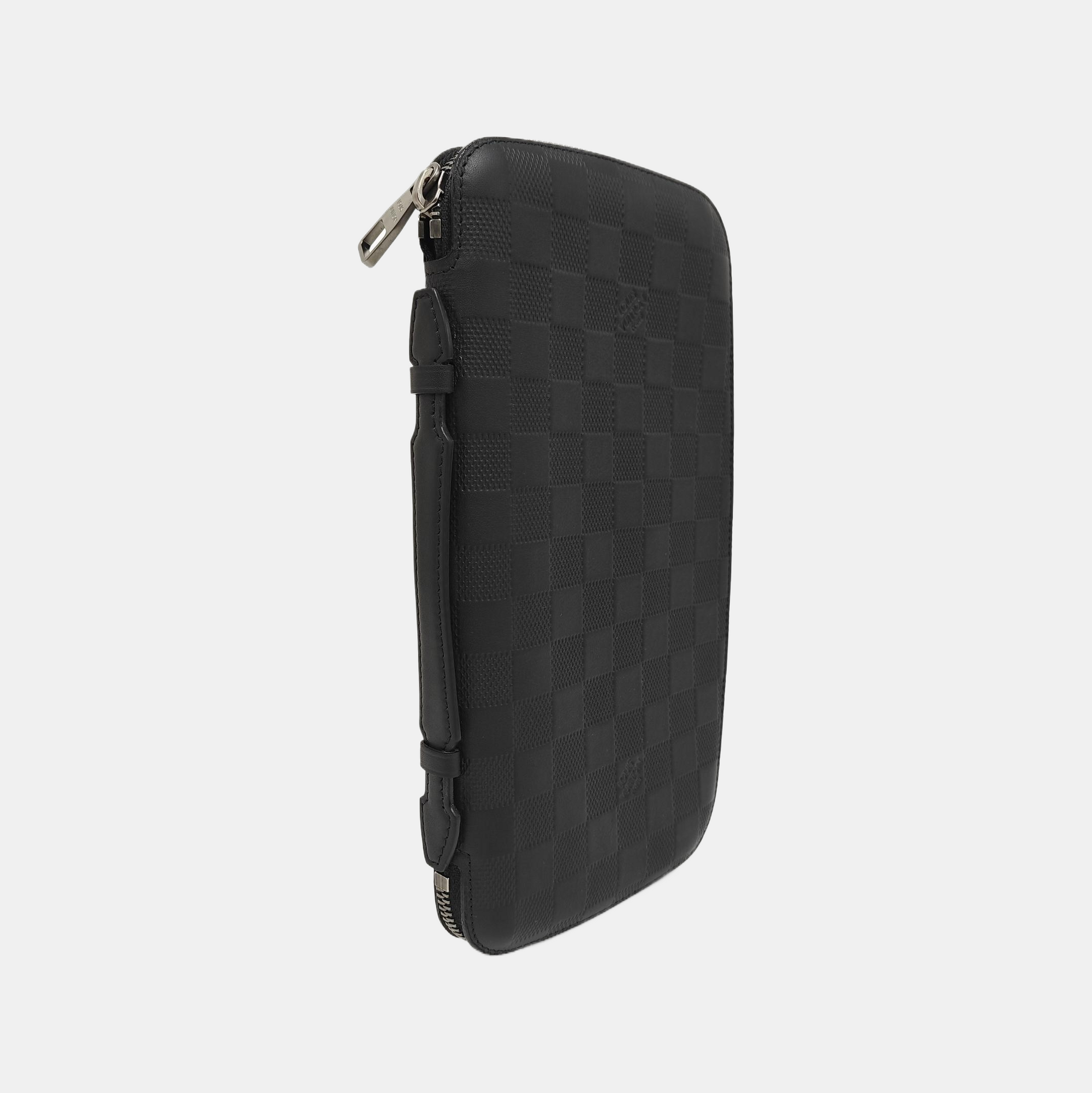 ATOLL Damier Graphite Calfskin Black